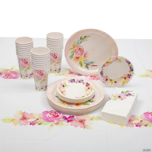 105 Pc. Garden Party Tableware Kit for 24 Guests | USA Decoration®