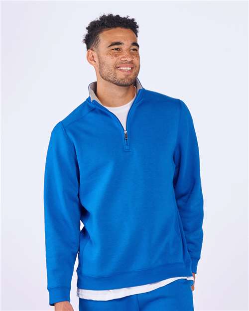 Fleece Quarter-Zip Pullover | USA Decoration