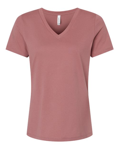 Women’s Relaxed Jersey V-Neck Tee | USA Decoration
