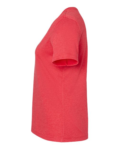 Women's Relaxed Heather CVC V-Neck Tee | USA Decoration