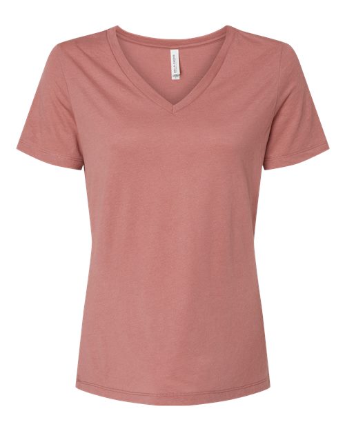 Women's Relaxed Triblend Short Sleeve V-Neck Tee | USA Decoration