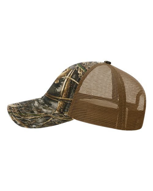 Garment Washed Printed Trucker Cap | USA Decoration
