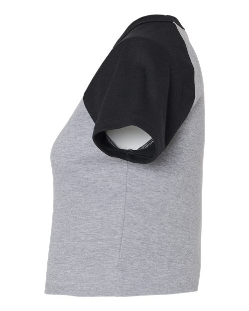 Women's Micro Rib Raglan Baby Tee | USA Decoration
