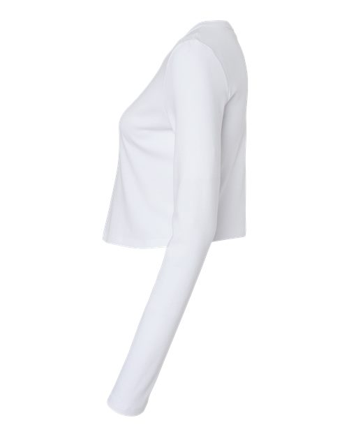 Women's Micro Rib Long Sleeve Baby Tee | USA Decoration