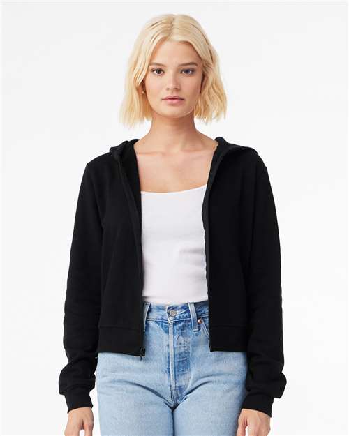 FWD Fashion Women's Sponge Fleece Full-Zip Hoodie | USA Decoration