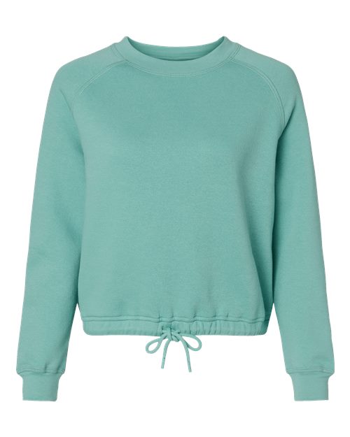 Women's Relaxed 3-End Boxy Fleece Crewneck Sweatshirt | USA Decoration
