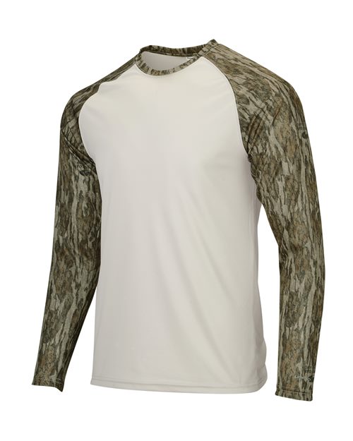 Jackson Mossy Oak Colorblocked Long Sleeve T-Shirt | USA Decoration