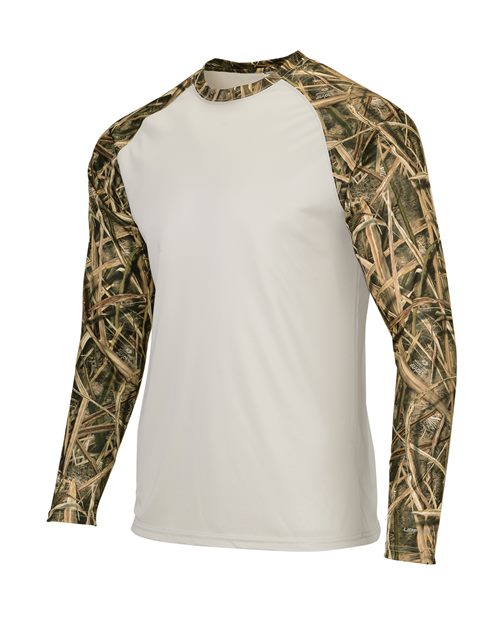 Jackson Mossy Oak Colorblocked Long Sleeve T-Shirt | USA Decoration