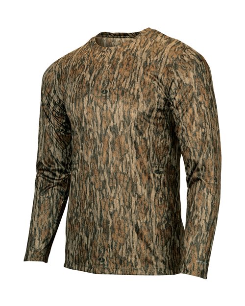 Oxford Performance Camo Print Long Sleeve T-Shirt | USA Decoration