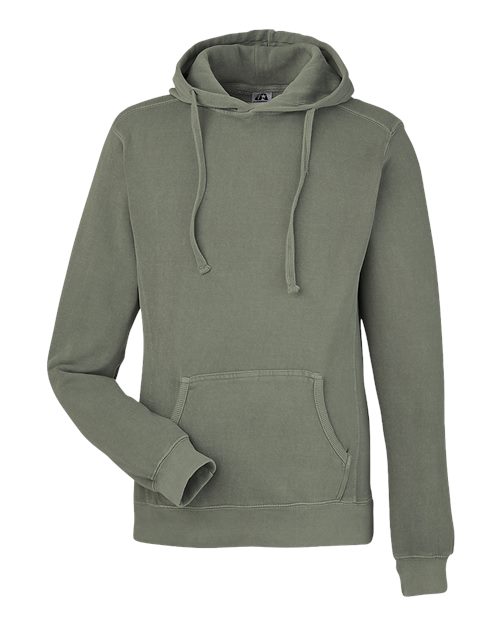 Pigment-Dyed Fleece Hooded Sweatshirt | USA Decoration