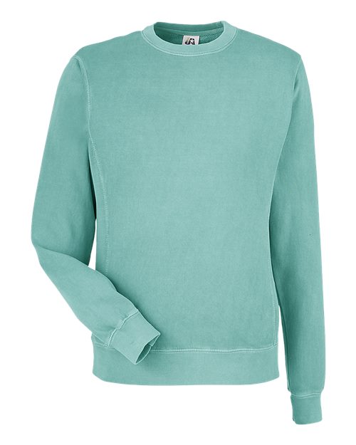 Pigment-Dyed Fleece Crewneck Sweatshirt | USA Decoration