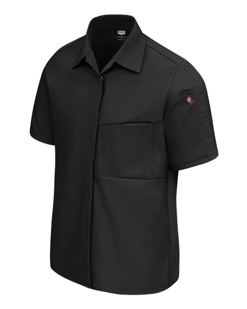 Women's Poplin Airflow Cook Shirt with OilBlok | USA Decoration