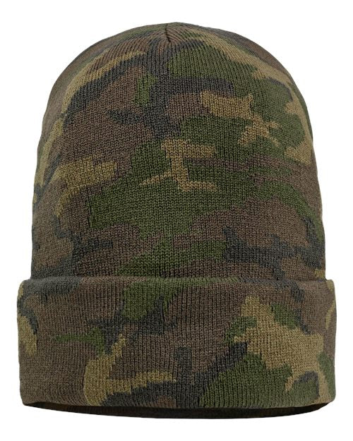12" Solid Cuffed Beanie | USA Decoration