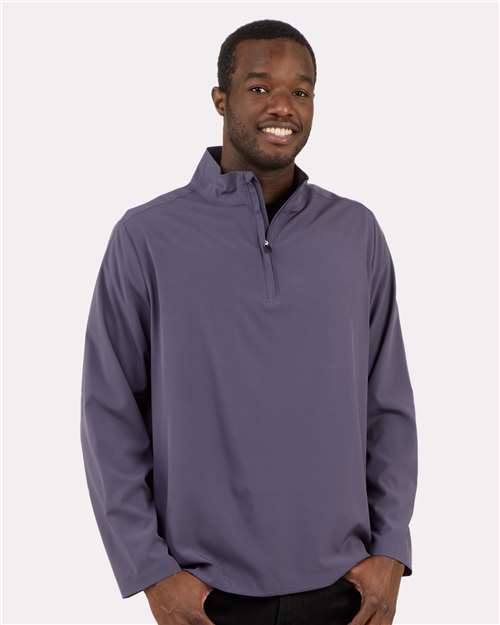 Quarter-Zip Stretch Pullover | USA Decoration