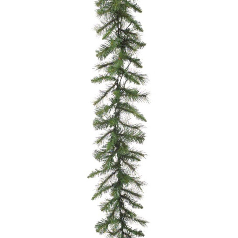 Pre-Lit Artificial Christmas Garland framing a front doorway