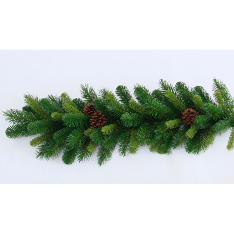 6 ft Artificial Christmas Garland framing a front door