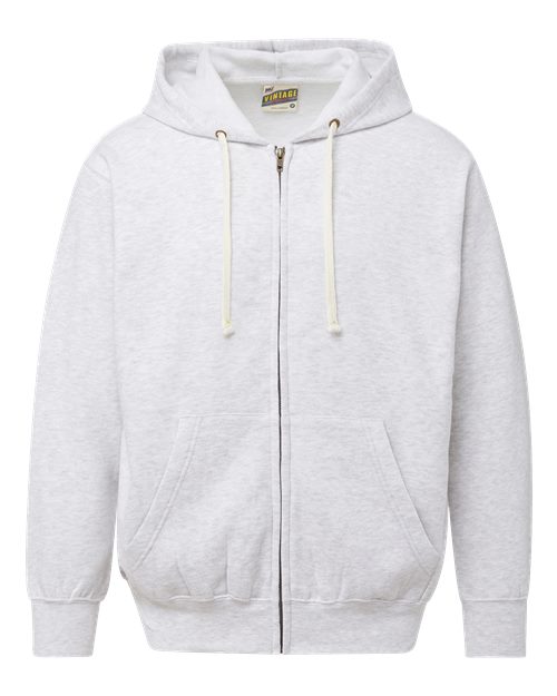 Vintage Fleece Full-Zip Hooded Sweatshirt | USA Decoration