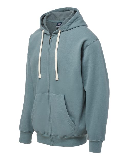 Vintage Fleece Full-Zip Hooded Sweatshirt | USA Decoration