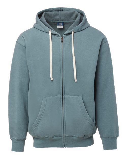 Vintage Fleece Full-Zip Hooded Sweatshirt | USA Decoration