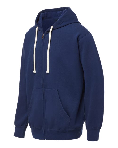 Vintage Fleece Full-Zip Hooded Sweatshirt | USA Decoration