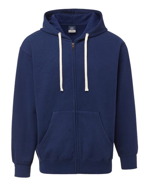 Vintage Fleece Full-Zip Hooded Sweatshirt | USA Decoration
