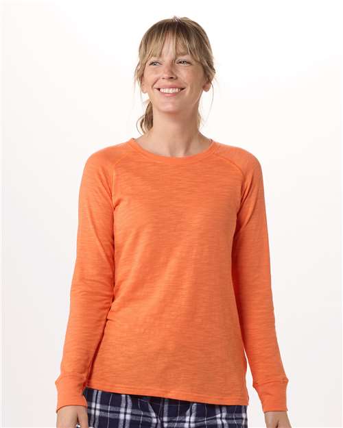 Women's Solid Preppy Patch Long Sleeve T-Shirt | USA Decoration