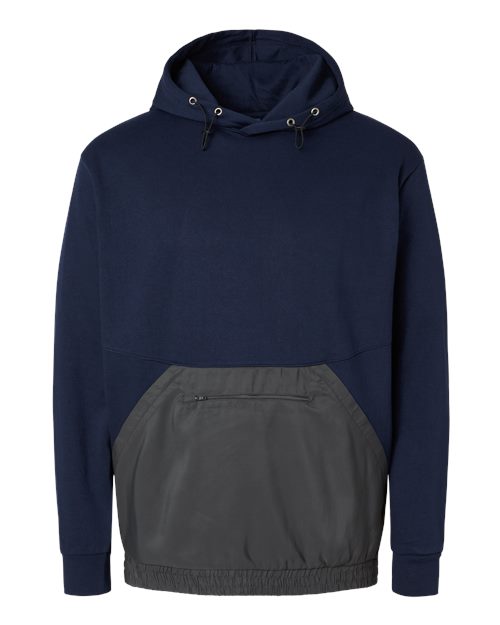 Mixed Media Hooded Sweatshirt | USA Decoration