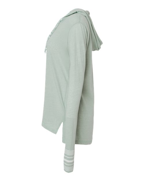 Women's Heathered Jersey Hooded Tunic | USA Decoration