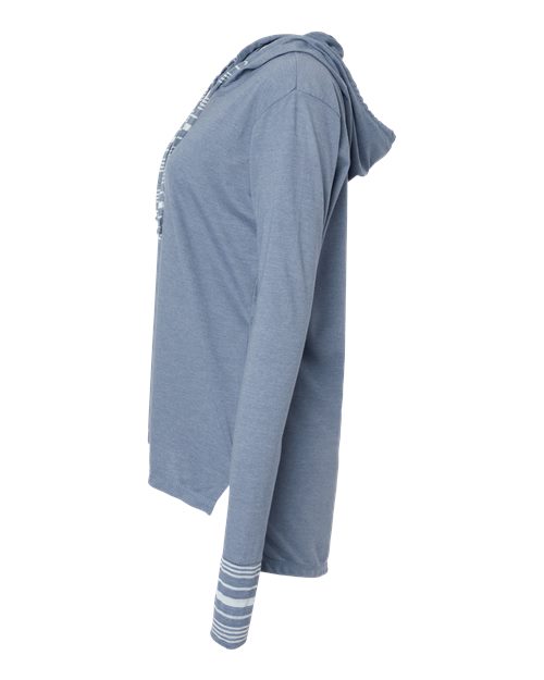 Women's Heathered Jersey Hooded Tunic | USA Decoration