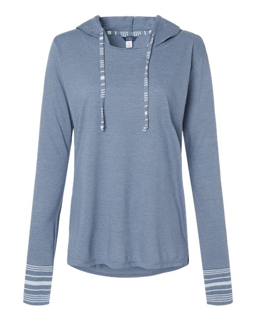 Women's Heathered Jersey Hooded Tunic | USA Decoration
