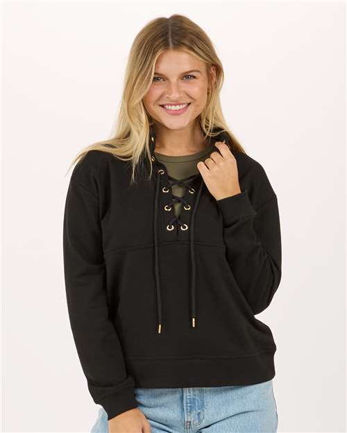 Women's Lace Up Pullover | USA Decoration