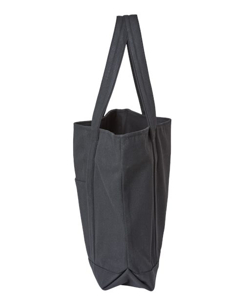 XL Zippered Cotton Canvas Resort Tote | USA Decoration