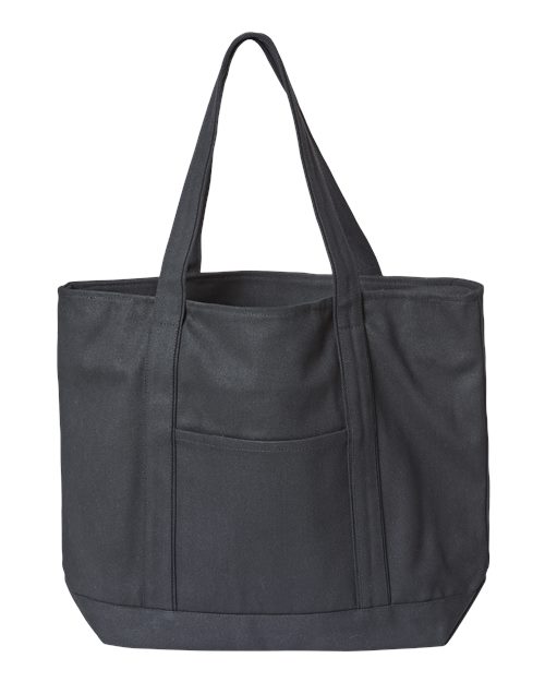 XL Zippered Cotton Canvas Resort Tote | USA Decoration