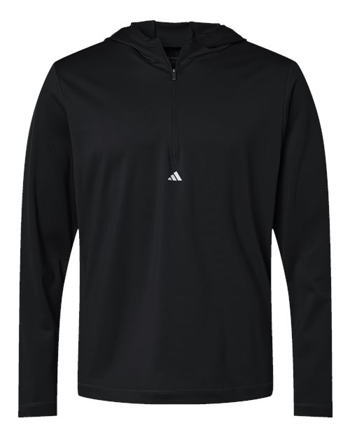 Adidas Men's Lightweight Quarter-Zip Hooded Pullover