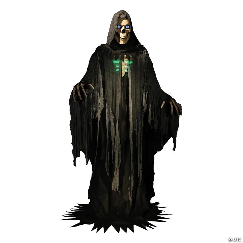 10 Ft. Animated Towering Skeleton Reaper Halloween Decoration