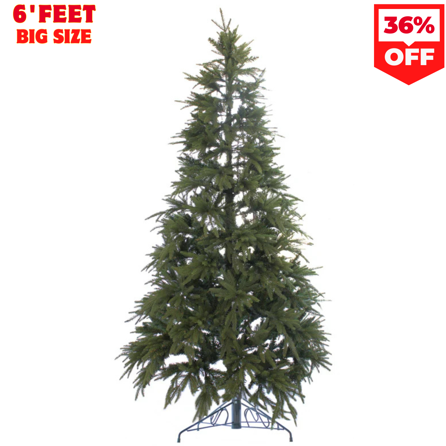 OPEN BOX - 6' Northern Shasta Fir Artificial Christmas Tree