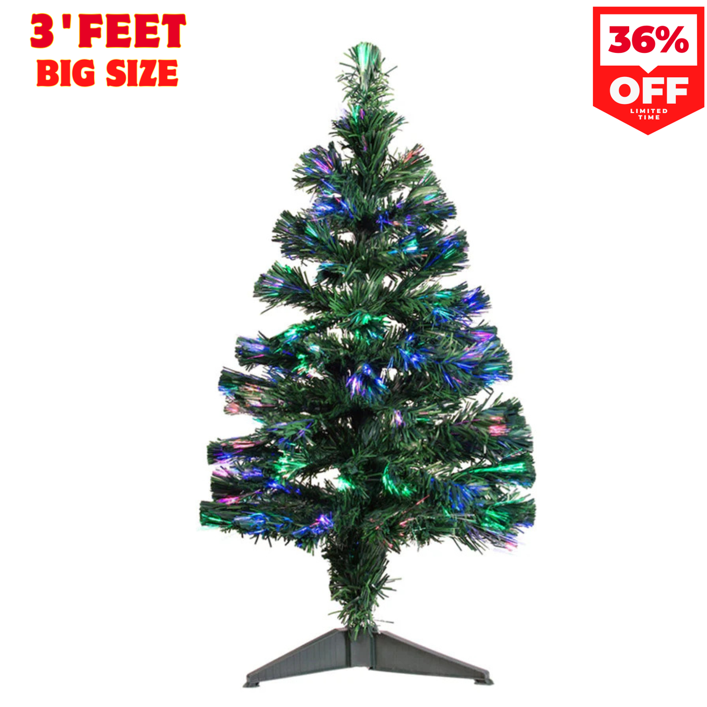3ft Fiber Christmas Tree