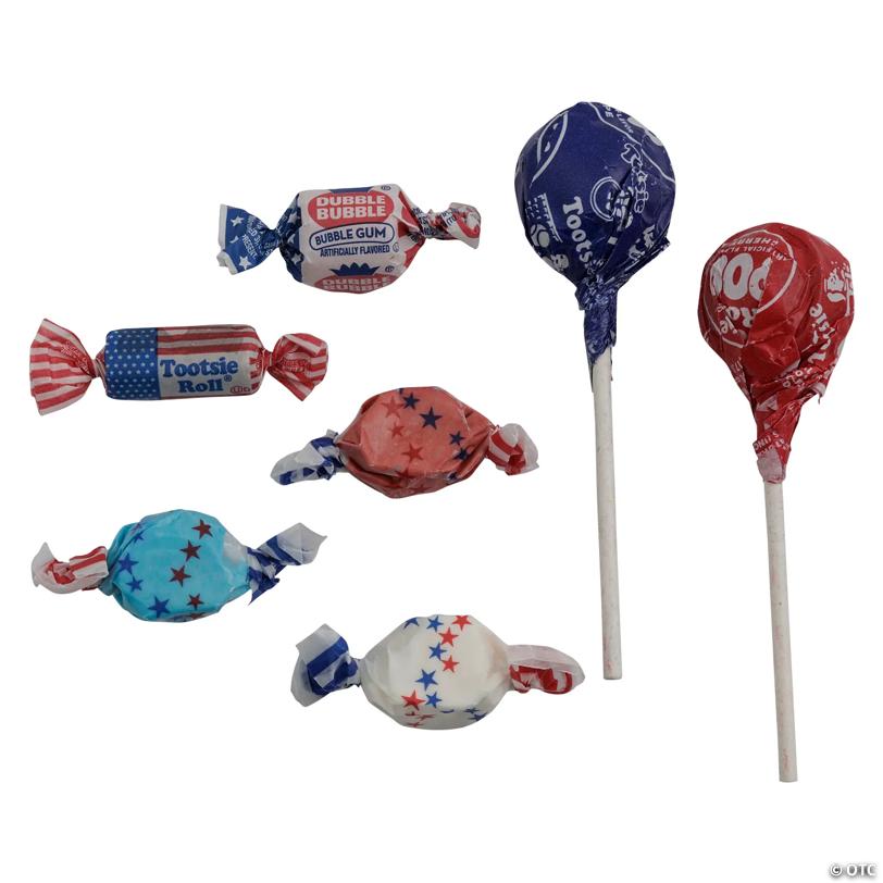 10 lbs. Bulk 1000 Pc. Patriotic Red, White & Blue Candy Assortment