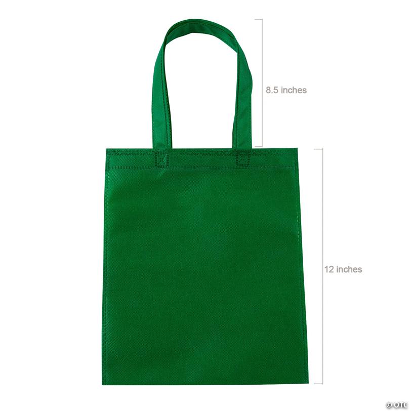 10" x 12" Bulk 50 Pc. Medium Solid Color Nonwoven Tote Bags