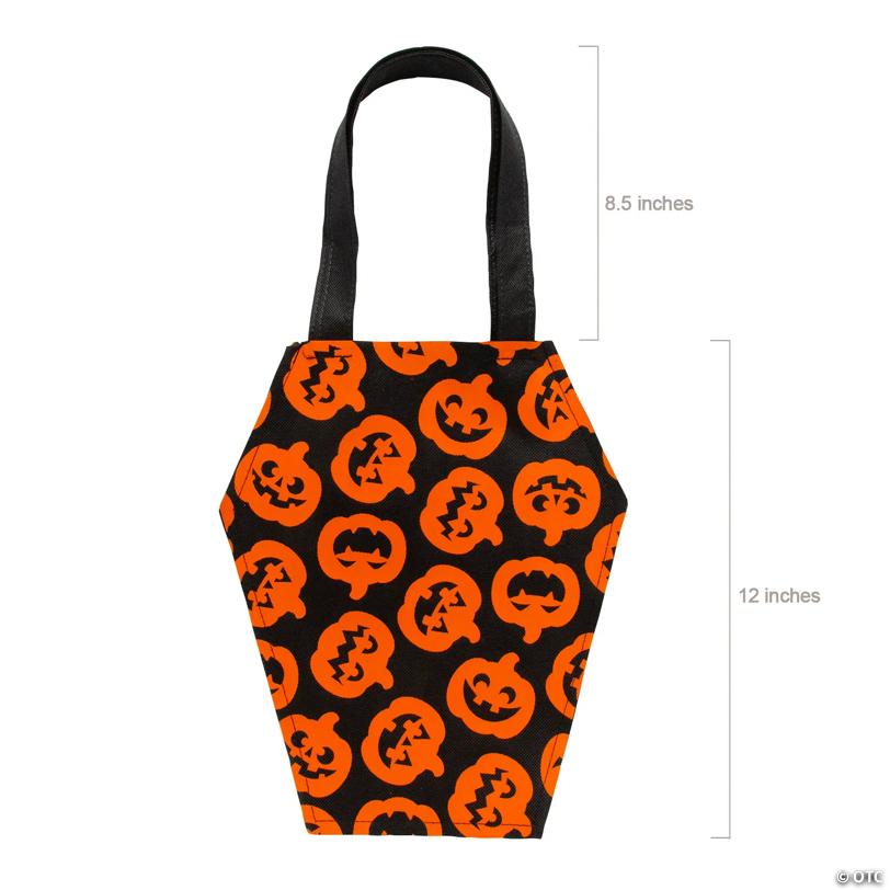 10" x 12" Medium Coffin-Shaped Nonwoven Tote Bags - 12 Pc.