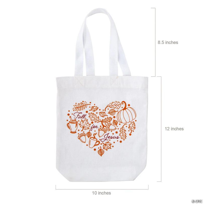 10" x 12" Medium Fall for Jesus Tote Bags - 6 Pc.