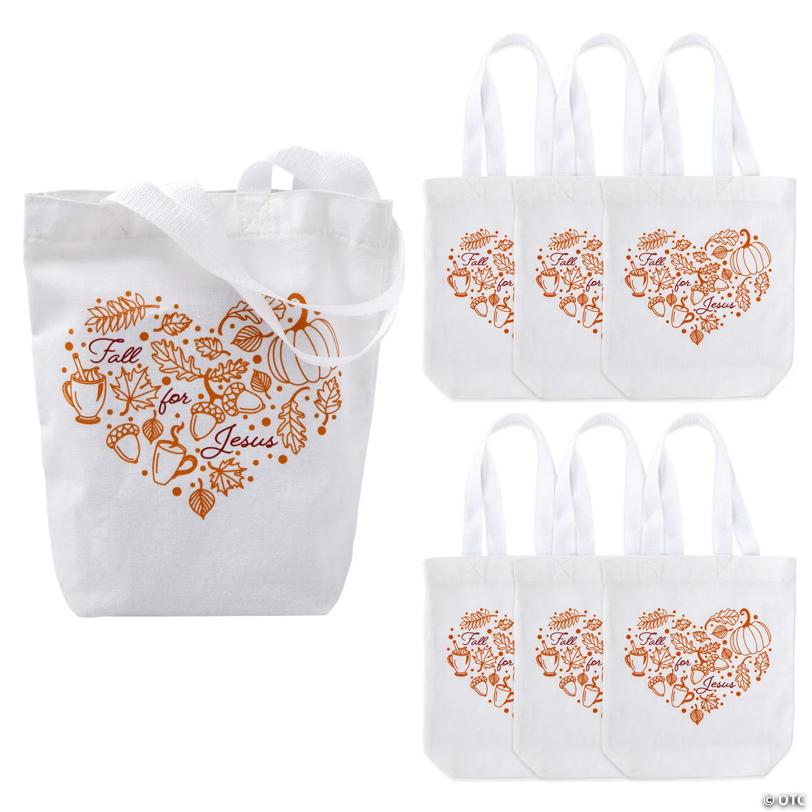 10" x 12" Medium Fall for Jesus Tote Bags - 6 Pc.