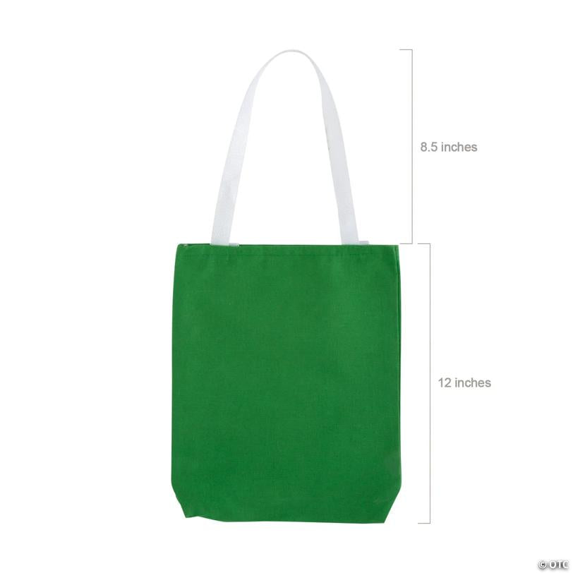 10" x 2" x 12" Bulk 50 Pc. Medium Canvas Tote Bag Assortment