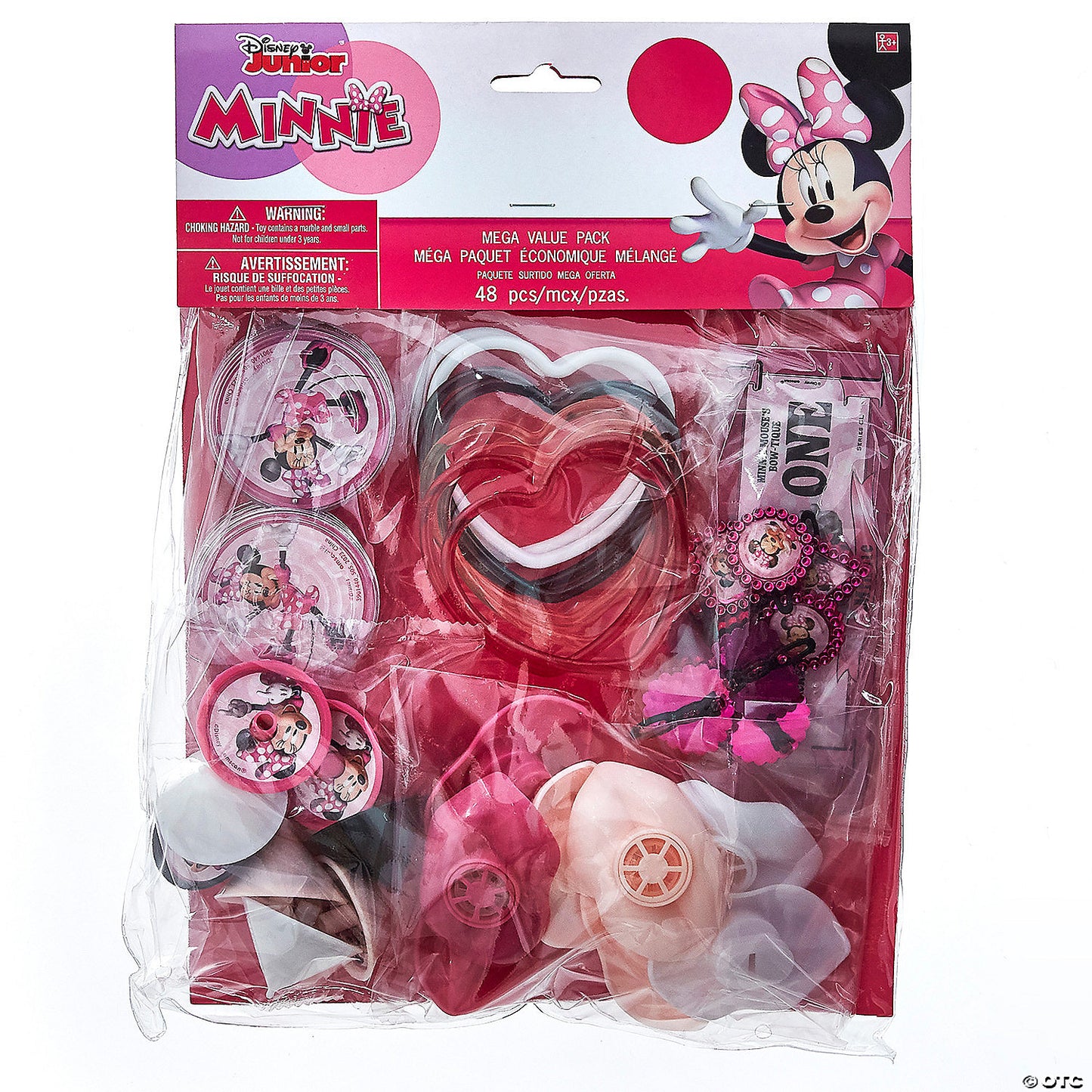 11 3/4" x 8 3/4" Disney’s Minnie Mouse Party Favor Pack Assortment - 48 Pc. | USA Decoration®