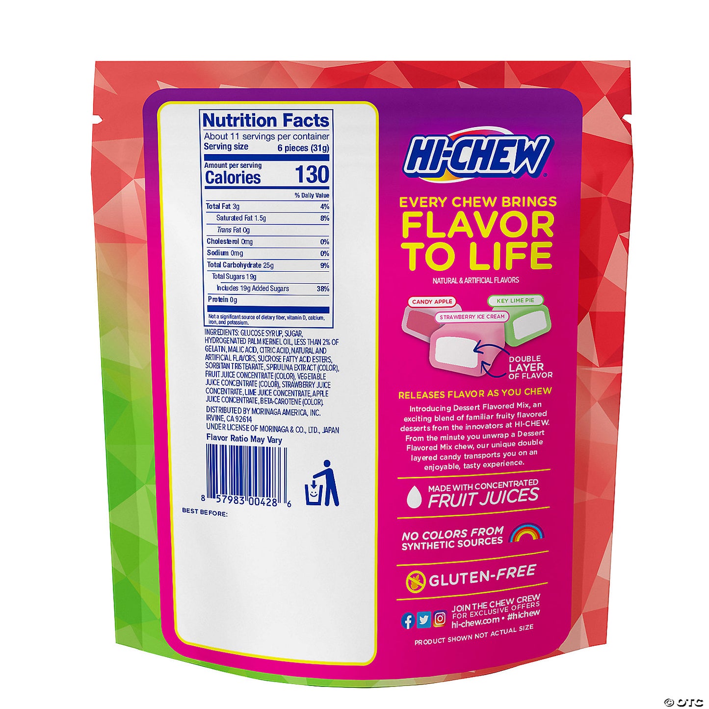 11.65 oz. Hi-Chew™ Dessert Mix Fruit-Flavored Chewy Candy - 66 Pc. | USA Decoration®
