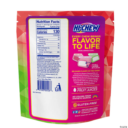 11.65 oz. Hi-Chew™ Dessert Mix Fruit-Flavored Chewy Candy - 66 Pc. | USA Decoration®