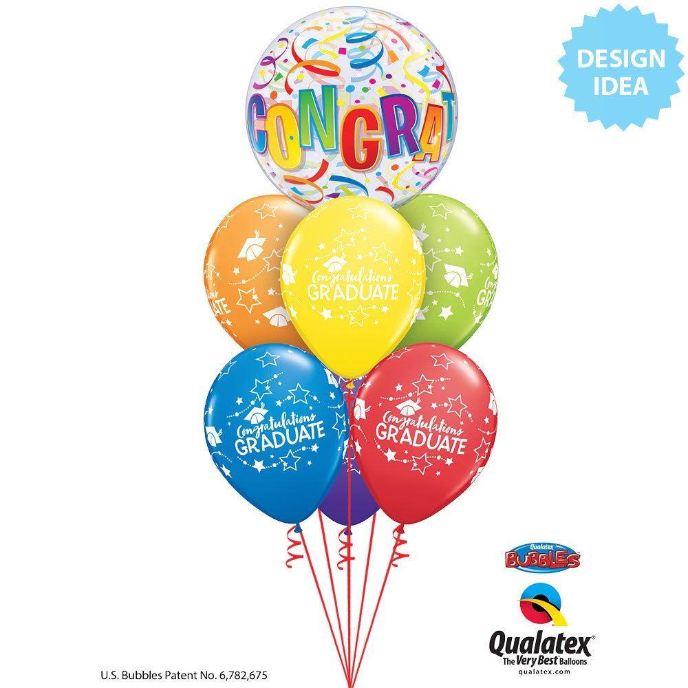 Latex Balloons Congratulations Graduate Stars