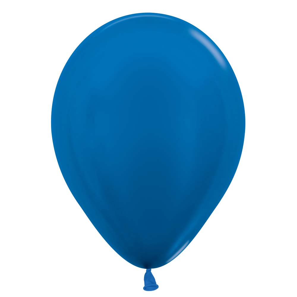 Latex Balloons 11 Inch Metallic Blue