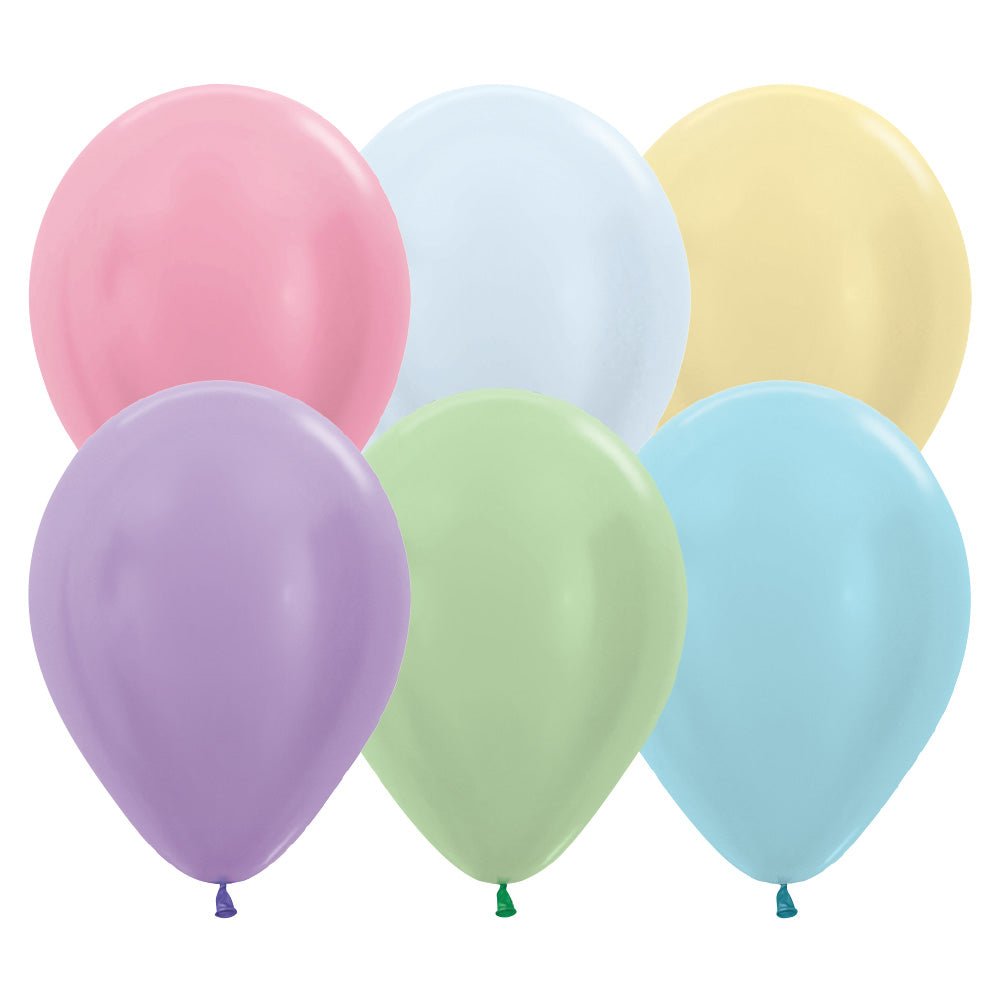 11 Inch Latex Balloons Pearl Assortment