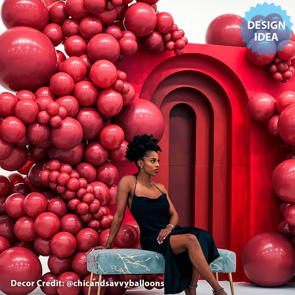 Latex Balloons 11 Inch TUFTEX Samba Burgundy